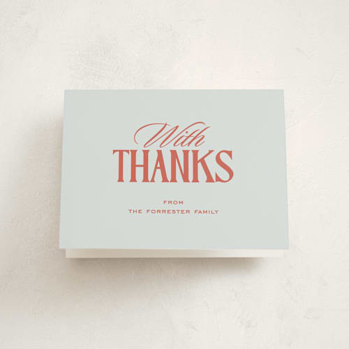 This is a seashore baby shower thank you cards with standard by Lea Delaveris called baby era printing on strathmore in standard