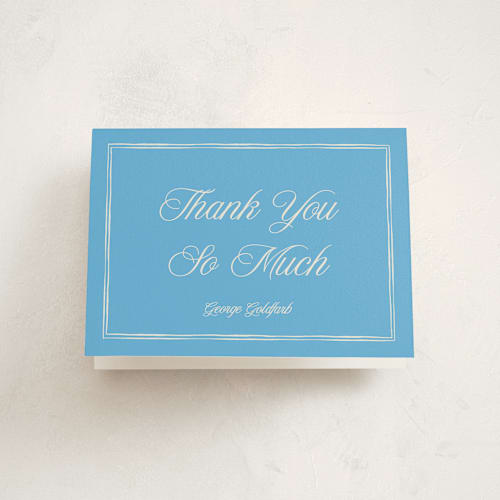 This is a sky bar mitzvah bat mitzvah invitations with standard by Pati Cascino called linho printing on strathmore in standard