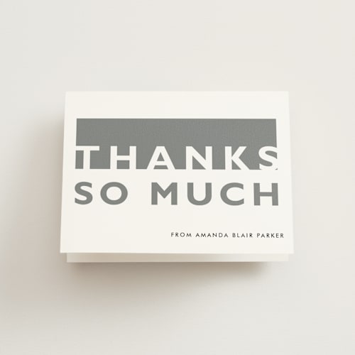 This is a cloud kids thank you cards with standard by Oma N. Ramkhelawan called bold cut printing on strathmore in standard