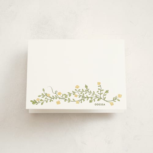 This is a limonada thank you cards with standard by Kamala Nahas called summer garden printing on strathmore in standard