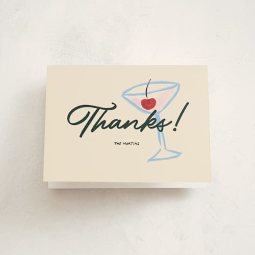 This is a wreath thank you cards with standard by Pati Cascino called friendmas party printing on strathmore in standard