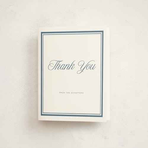 This is a carolina kids thank you cards with standard by Blustery August called lauren printing on strathmore in standard