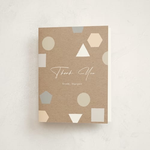 This is a bark kids thank you cards with standard by fatfatin called polaroid big number 1 printing on strathmore in standard