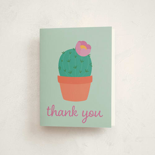 This is a jade kids thank you cards with standard by Annie Holmquist called fiesta! printing on strathmore in standard