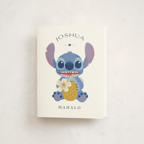 This is a coconut kids thank you cards with standard by Griffinbell Paper Co. called disney keiki cake printing on strathmore in standard