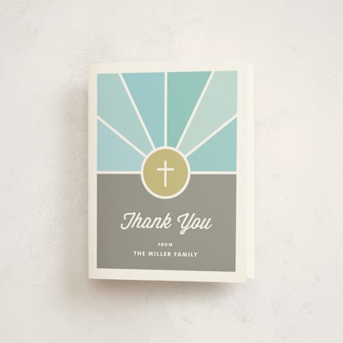 This is a sky kids thank you cards with standard by Kim Dietrich Elam called window printing on strathmore in standard