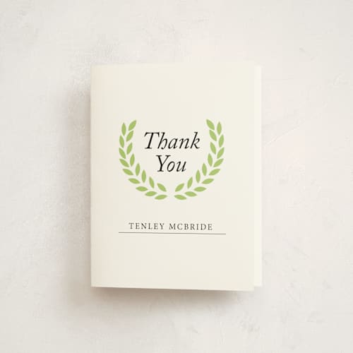 This is a lily graduation thank you cards with standard by Ramoncita called elegant to be printing on strathmore in standard