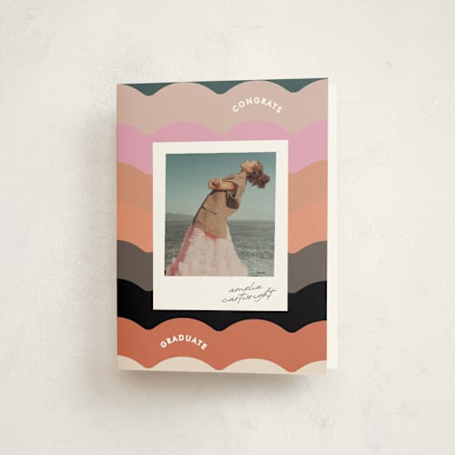 This is a sunset graduation thank you cards with standard by Lori Wemple called colorwave printing on strathmore in standard