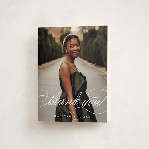 This is a classic graduation thank you cards with standard by letterfix called sol printing on strathmore in standard