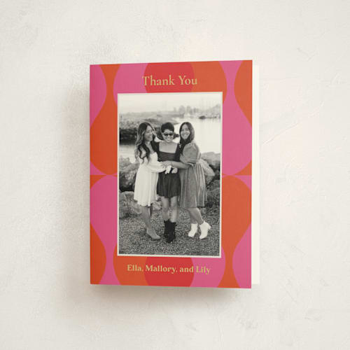 This is a new york graduation thank you cards with standard by Bethania Lima called pop love printing on strathmore in standard