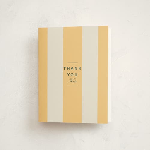 This is a sorbetto graduation thank you cards with standard by Megan Davis called campania printing on strathmore in standard