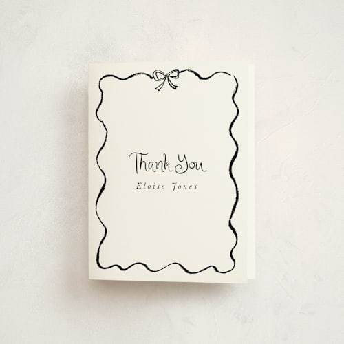 This is a ink graduation thank you cards with standard by Cass Loh called quirky fun printing on strathmore in standard
