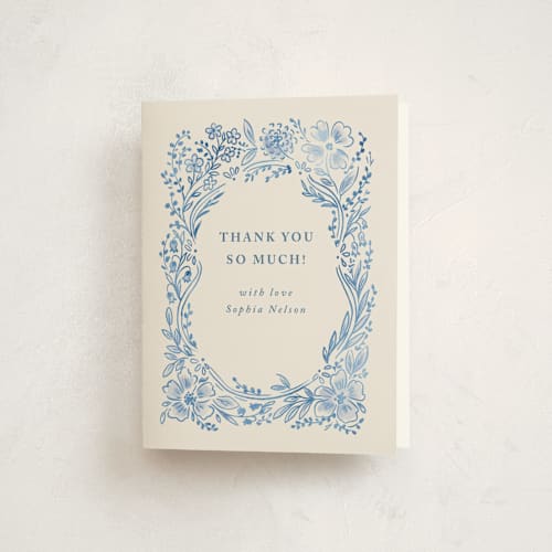 This is a frost baby shower thank you cards with standard by Petra Kern called baby frame printing on strathmore in standard