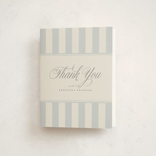 This is a sailor baby shower thank you cards with standard by Stephanie Hawkes called on board printing on strathmore in standard