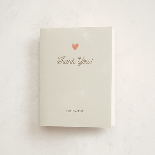 This is a grain baby shower thank you cards with standard by Itsy Belle Studio called little sprout printing on strathmore in standard
