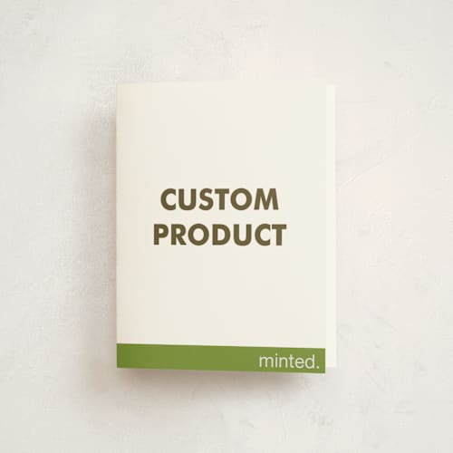 This is a charcoal wedding thank you cards with foil pressed by Minted Custom called portrait custom printing on strathmore in standard