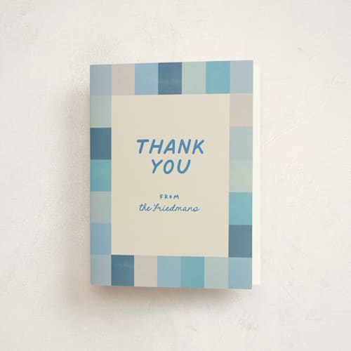 This is a sky bar mitzvah bat mitzvah invitations with standard by Creo Study called checkered mitzvah printing on strathmore in standard