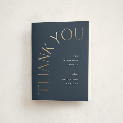 This is a ocean bar mitzvah bat mitzvah invitations with foil pressed by Pixel and Hank called the bar mitzvah printing on strathmore in standard