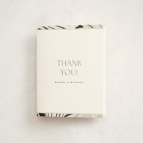 This is a dove thank you cards with standard by Carolyn Nicks called marbled elegance printing on strathmore in standard