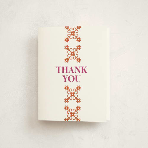 This is a gumdrop thank you cards with standard by Eva Tadros called let's fiesta printing on strathmore in standard