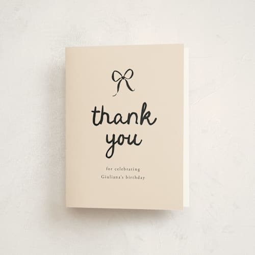 This is a ink thank you cards with standard by Carmia Jordaan called inked balloon printing on strathmore in standard