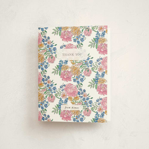 This is a summer thank you cards with standard by Itsy Belle Studio called garden cake printing on strathmore in standard