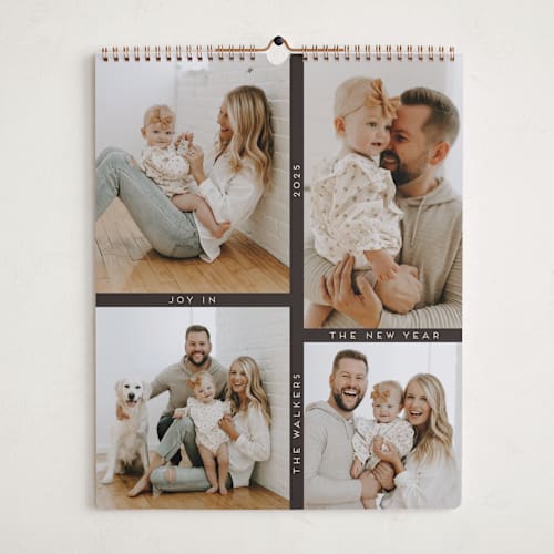 This is a charcoal photo calendars by Morgan Kendall called grid printing on premium calendar paper in grand