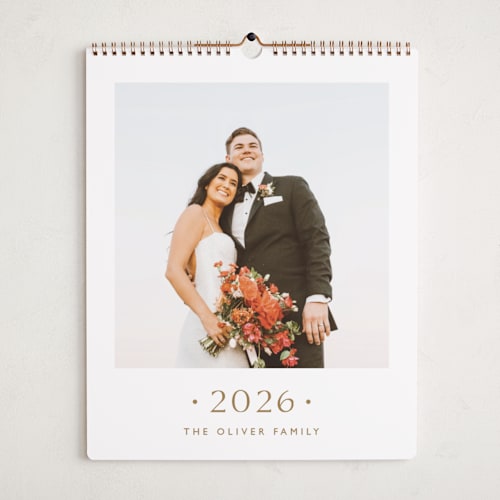 This is a caramel photo calendars by Carolyn MacLaren called dotted printing on premium calendar paper in grand