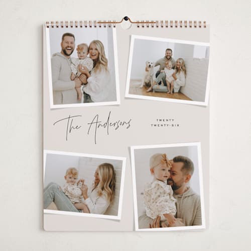 This is a linen photo calendars with standard by Michelle Taylor called gallery collection printing on premium calendar paper in grand