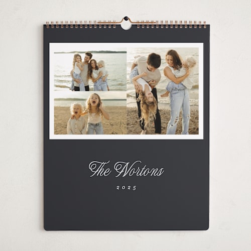 This is a noir photo calendars by Pati Cascino called scripted printing on premium calendar paper in grand