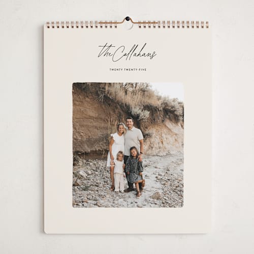 This is a ink photo calendars by Ekko Studio called postcard note printing on premium calendar paper in grand