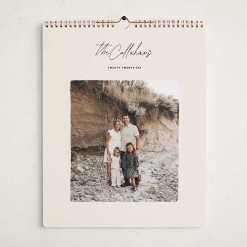 This is a ink photo calendars by Ekko Studio called postcard note printing on premium calendar paper in grand