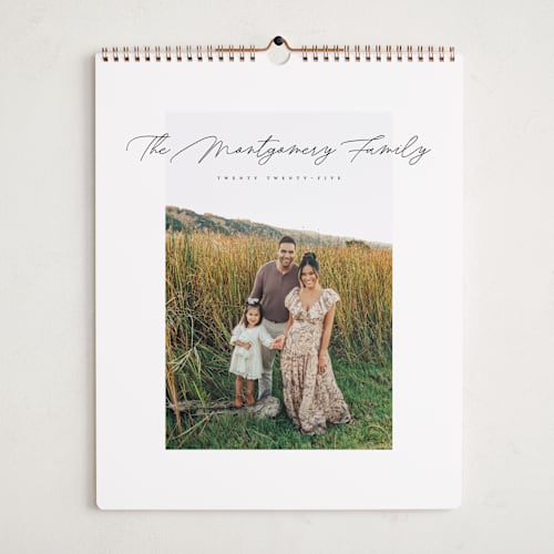 This is a snow photo calendars by Pixel and Hank called simple details printing on premium calendar paper in grand