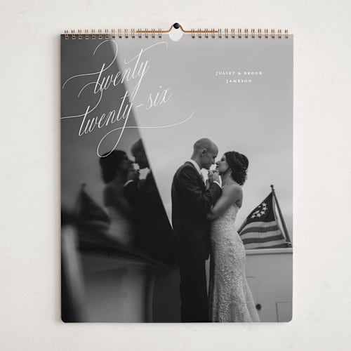 This is a snow photo calendars by Pixel and Hank called enamored printing on premium calendar paper in grand