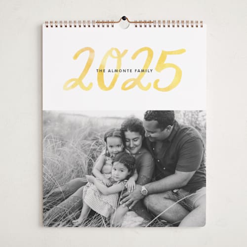 This is a buttercup photo calendars by Alethea and Ruth called painted script printing on premium calendar paper in grand