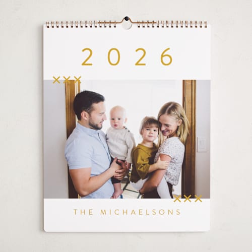 This is a mustard photo calendars with standard by Amy Payne called so simple printing on premium calendar paper in grand