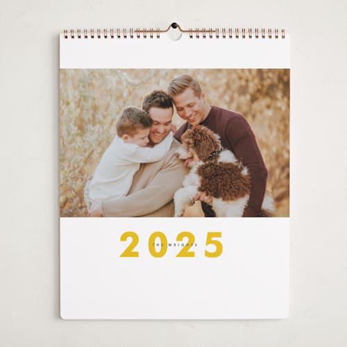 This is a golden photo calendars by Alston Foster called big month printing on premium calendar paper in grand