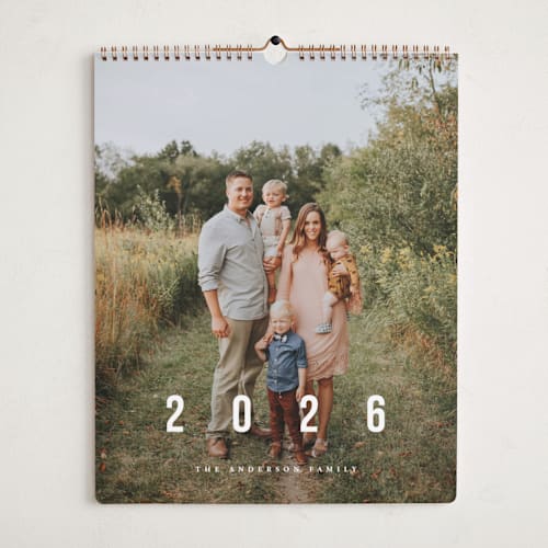 This is a ivory photo calendars by Playground Prints called new adventures printing on premium calendar paper in grand