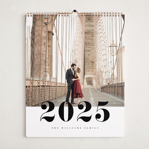 This is a classic photo calendars by Pixel and Hank called bold number printing on premium calendar paper in grand