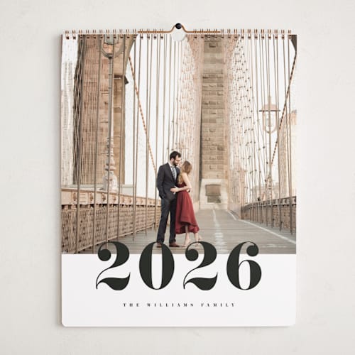 This is a classic photo calendars by Pixel and Hank called bold number printing on premium calendar paper in grand