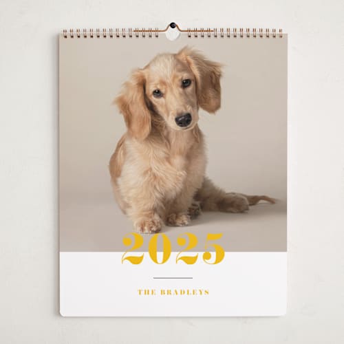 This is a canary photo calendars by Shirley Lin Schneider called bold classic printing on premium calendar paper in grand