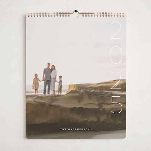 This is a snow photo calendars by Guess What Design Studio called simplify printing on premium calendar paper in grand