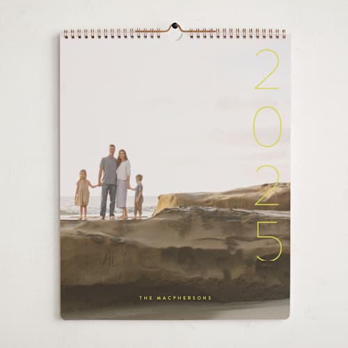 This is a pear photo calendars by Lori James called simplify printing on premium calendar paper in grand