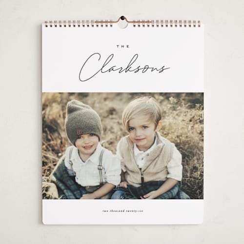 This is a onyx photo calendars by Oscar and Emma - Karly Depew called reminisce printing on premium calendar paper in grand