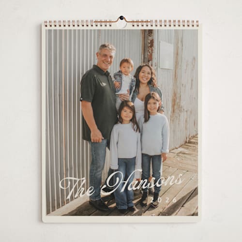 This is a seashell photo calendars by Randi Cirelli called globetrotting greetings printing on premium calendar paper in grand