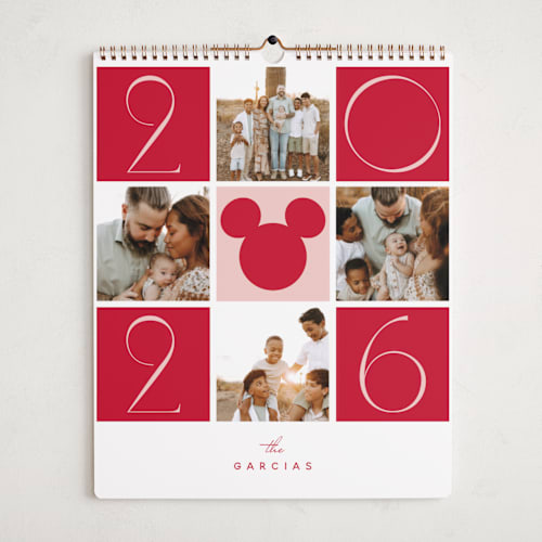 This is a rose photo calendars with standard by Hudson meet Rose called disney's joyful mickey printing on premium calendar paper in grand