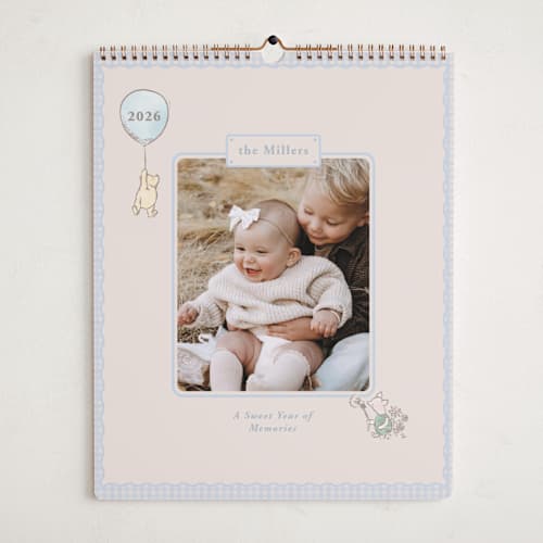 This is a bluebell breeze photo calendars with standard by Sabrin Deirani called disney winnie the pooh alphabet printing on premium calendar paper in grand