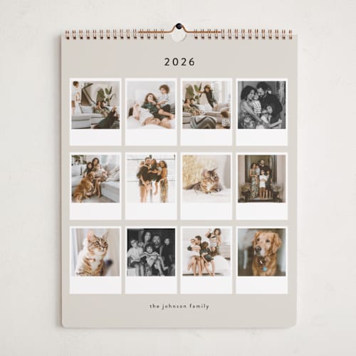 This is a pudding photo calendars by Lucrecia Caporale called snapshot stories printing on premium calendar paper in grand