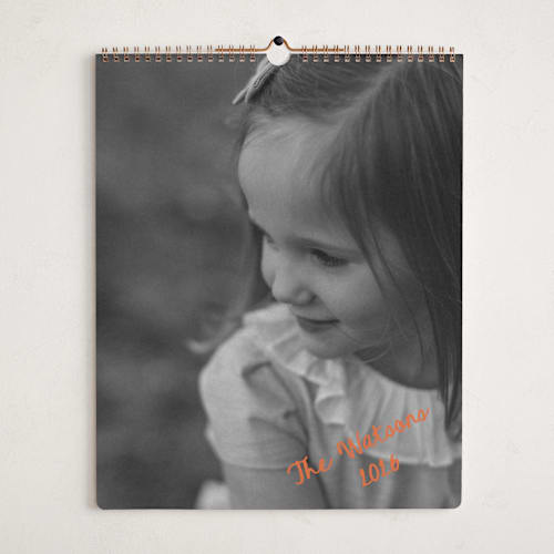 This is a tangerine photo calendars by Jelena Vuletic called imprint printing on premium calendar paper in grand