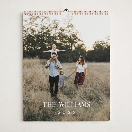 This is a moon photo calendars by Christy Hy Lee called minimal space printing on premium calendar paper in grand